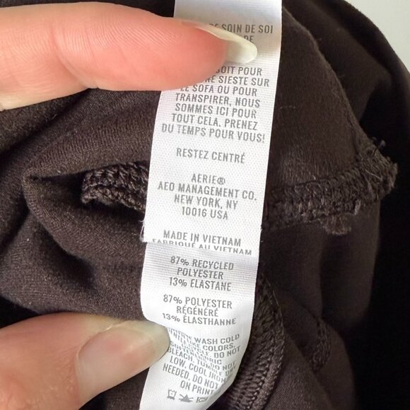 Offline By Aerie Brown The Hugger Cinch Pant Women's Large - Picture 9 of 9